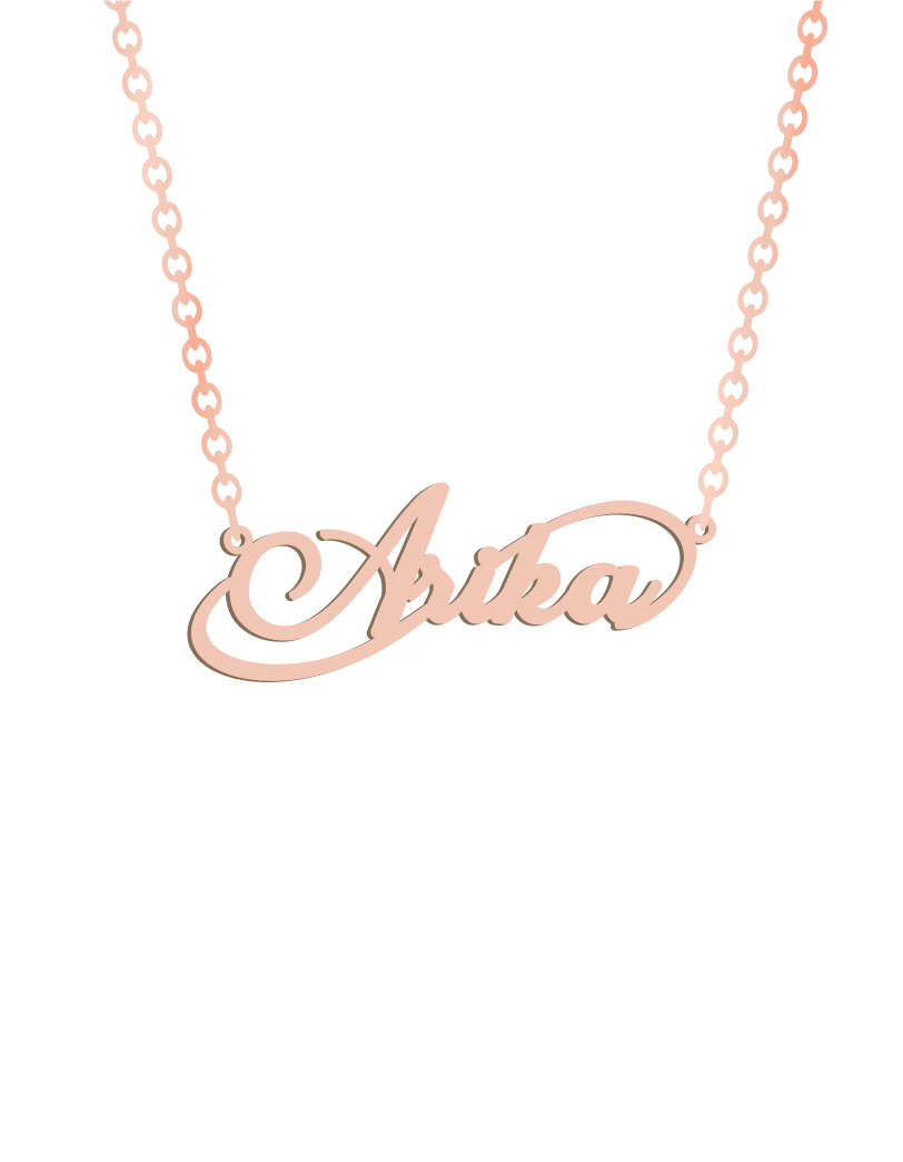 Half Infinity Name Necklace Prime Pure