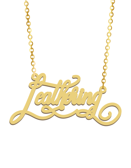 LeatherPack Name Necklace - Prime & Pure