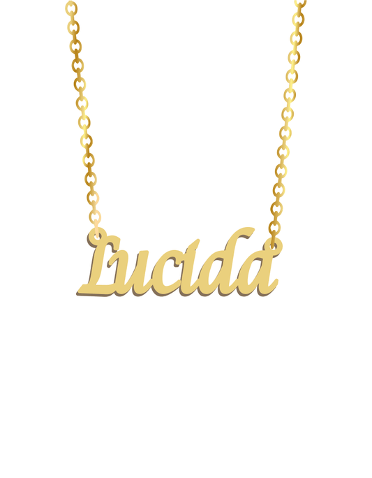 Lucide Name Necklace - Prime & Pure
