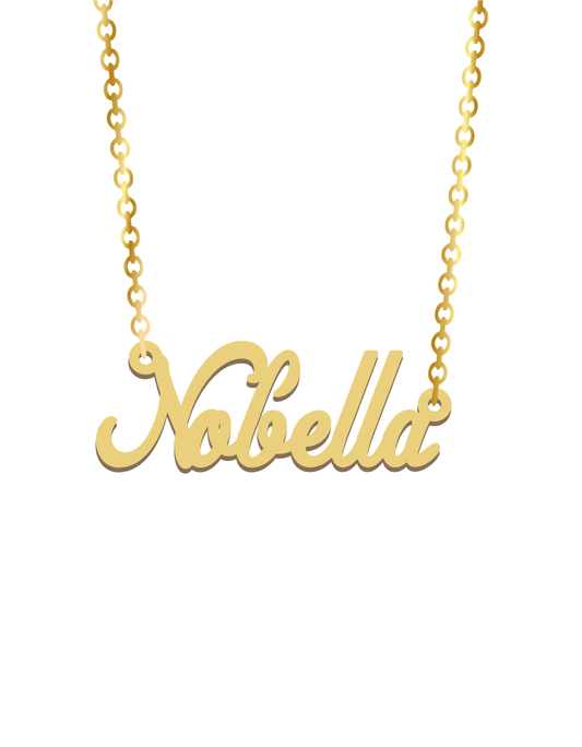 Nobel Name Necklace - Prime & Pure