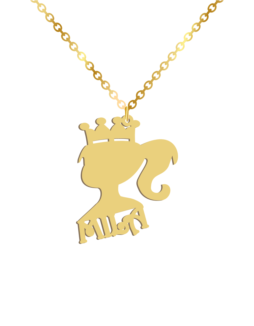 Princess discount crown necklace