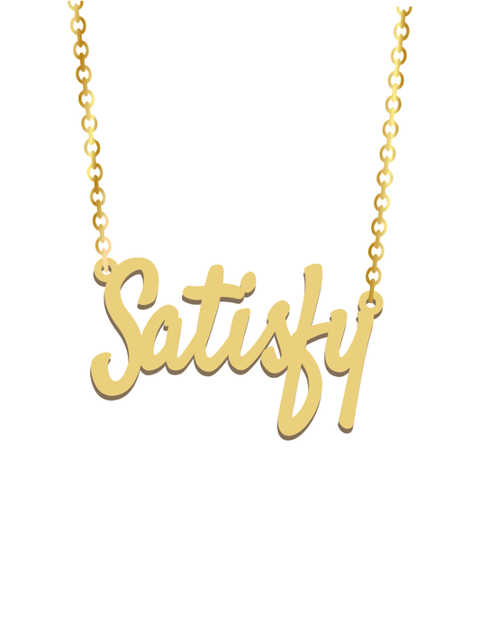 Satisfying Name Necklace - Prime & Pure