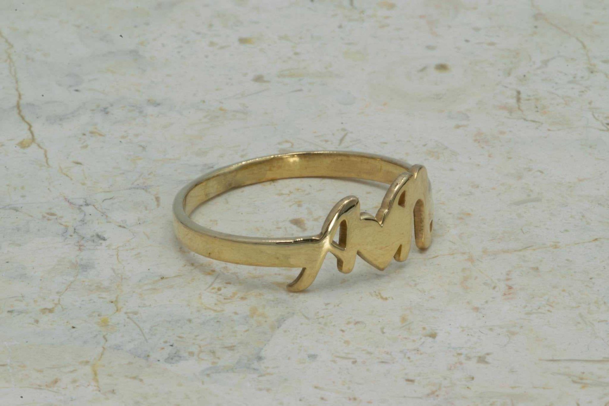 Two Initials Ring - Prime & Pure