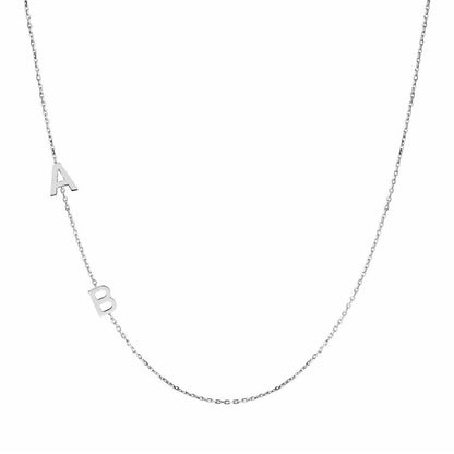 Sideways Initials Necklace - Prime & Pure