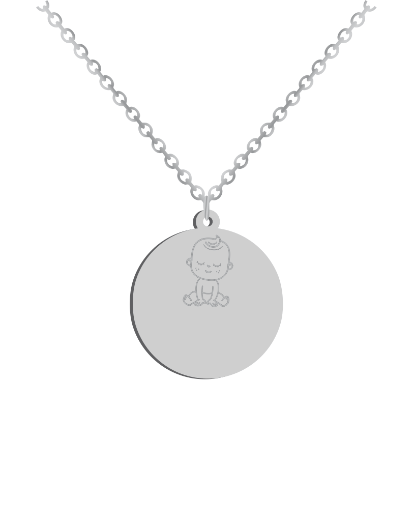 14k Tri Color Gold Little Boy Pendant Necklace | Jewelry America