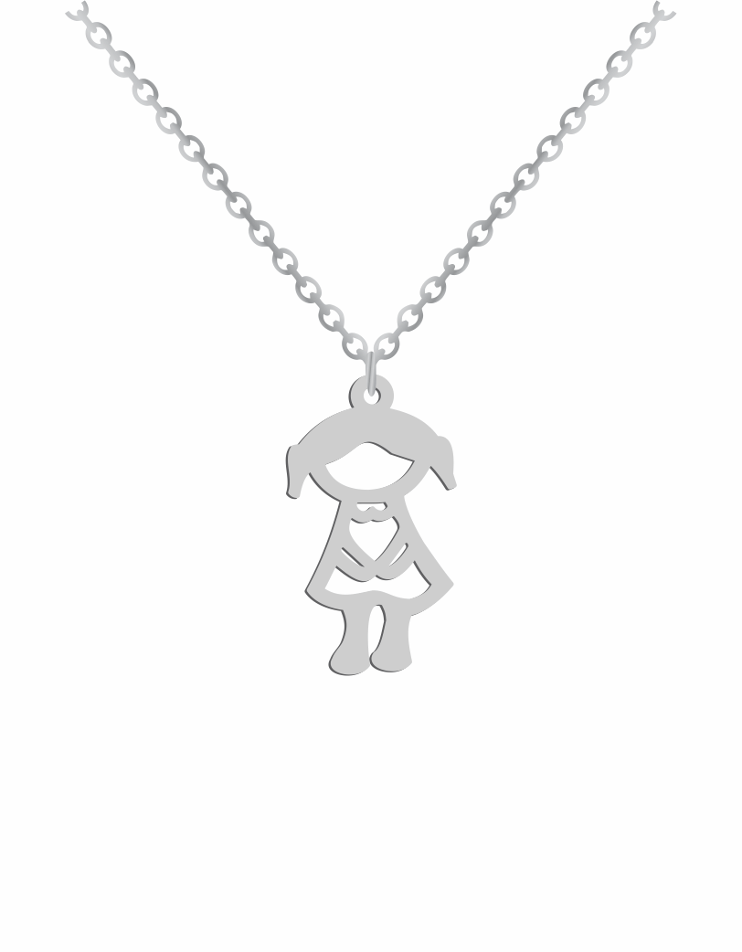 Little girl 2025 pendant necklace