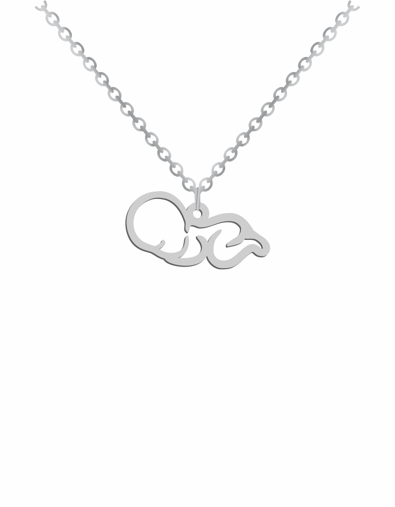 Baby girl sales silver necklace
