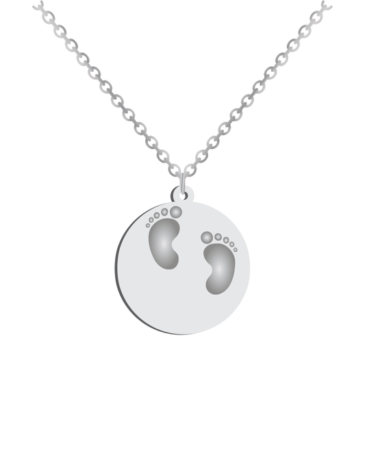 Baby feet Print Necklace - Prime & Pure