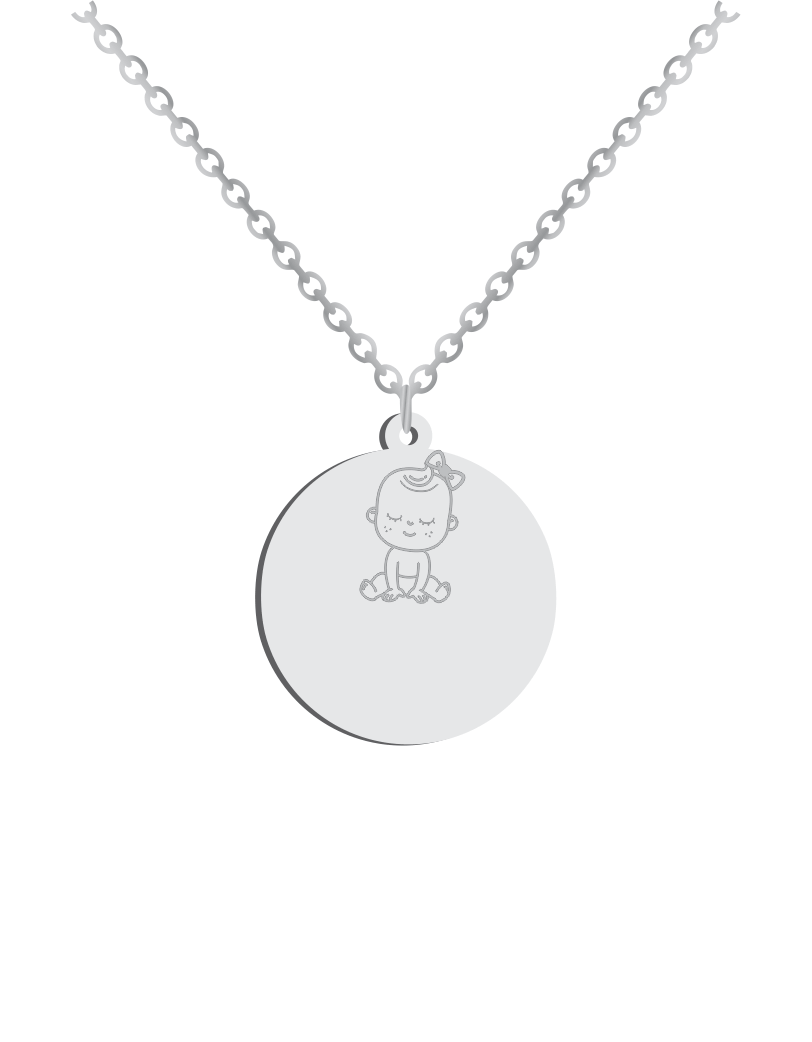 Baby girl 2025 necklace silver